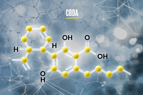 The chemical structure of CBDA