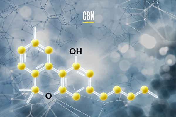 The chemical structure of CBN