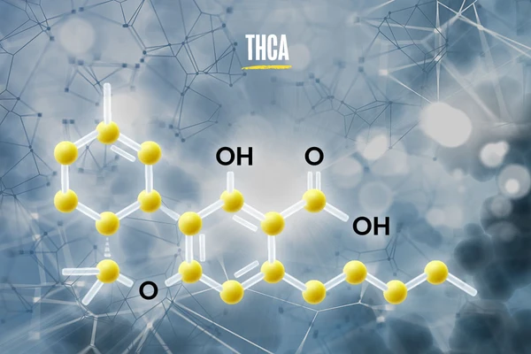The chemical structure of THCA