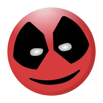 Deadpool Smiley Emoji